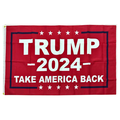 Trump 2024 Take America Back Flag 3' x 5' Size